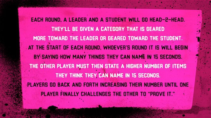 Prove It Or Lose It: Leader vs. Student Edition